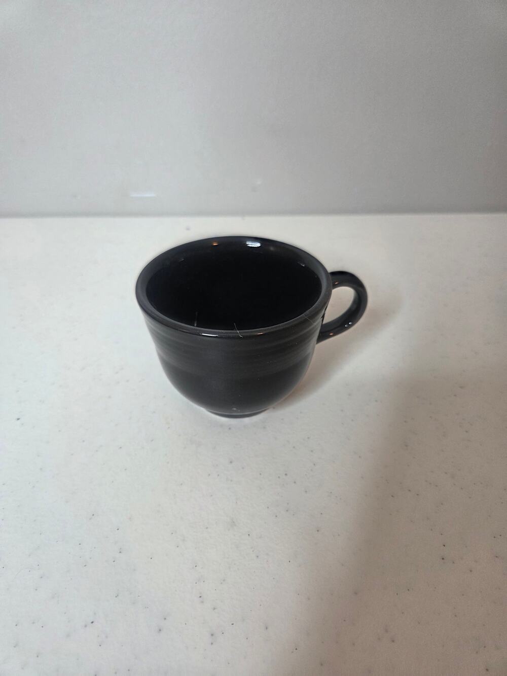 Fiestaware Modern Black Coffee Cup Vintage Replacement Mug